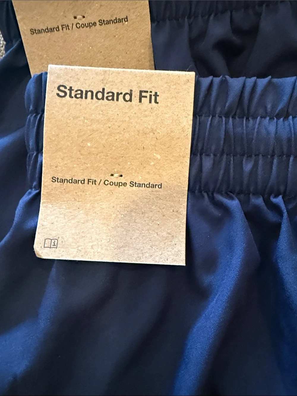 3 pairs of Nike Boys Navy Blue Athletic Shorts with Swoosh.
